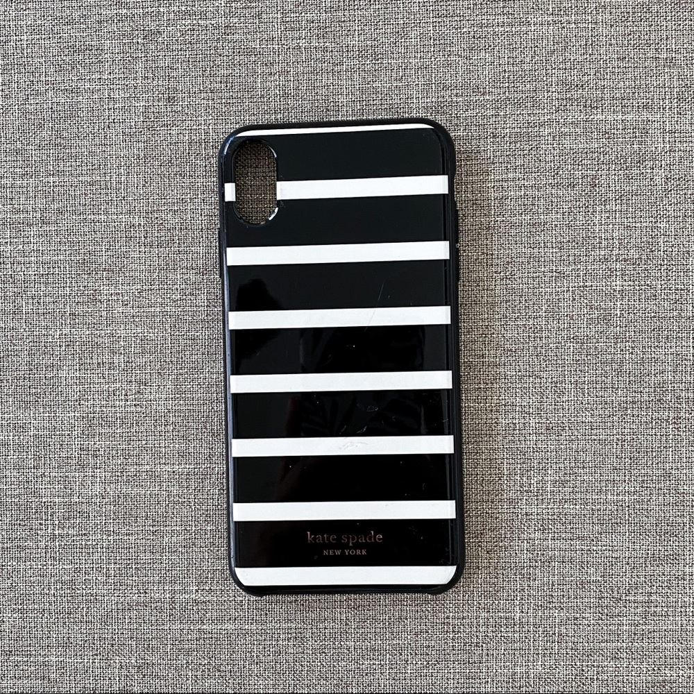 Kate Spade Black&White stripped Iphone XSMax Case